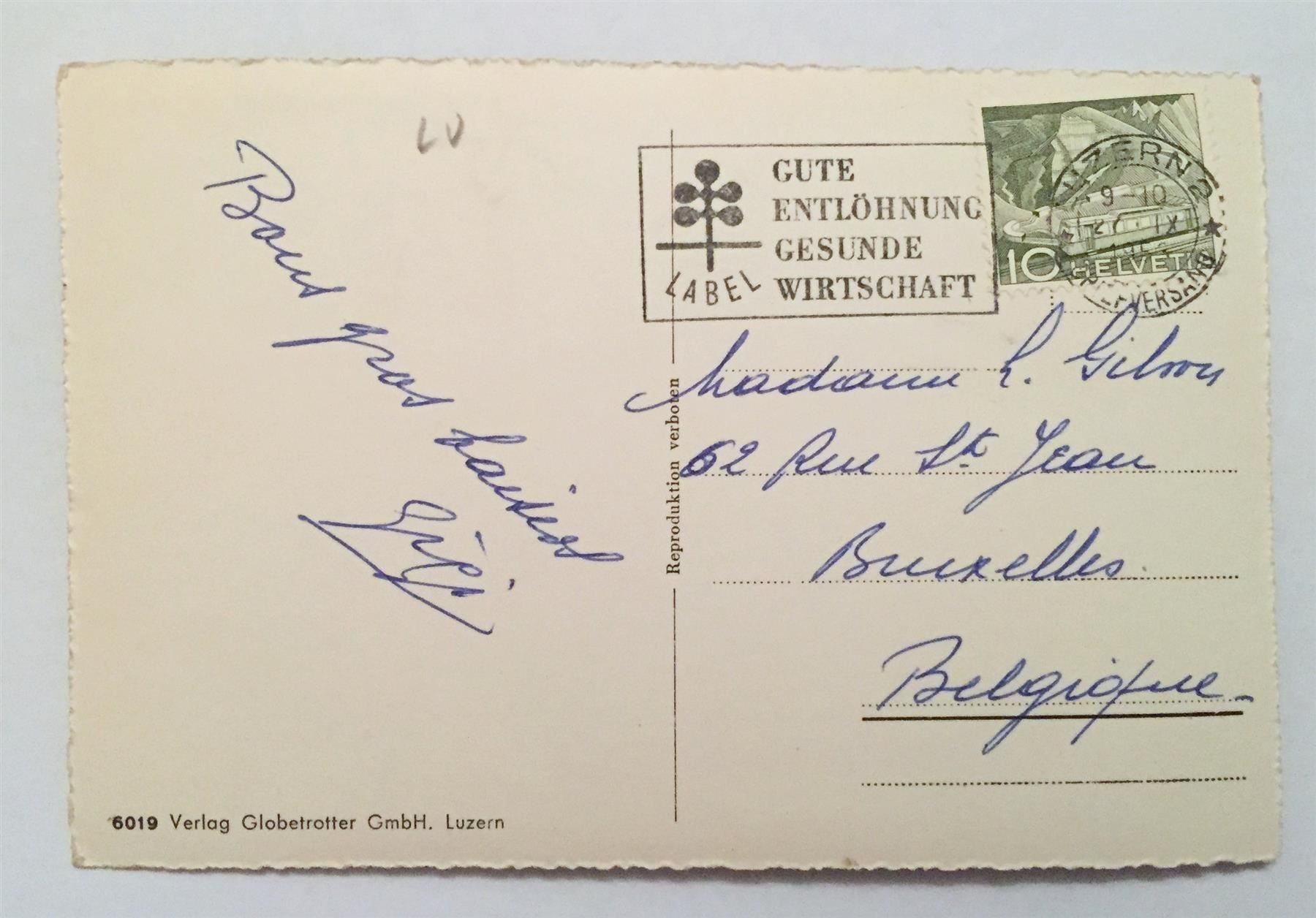 Ansichtskarten: LUZERN Nr. 6019 – Gebraucht aus Jona von philajona 1