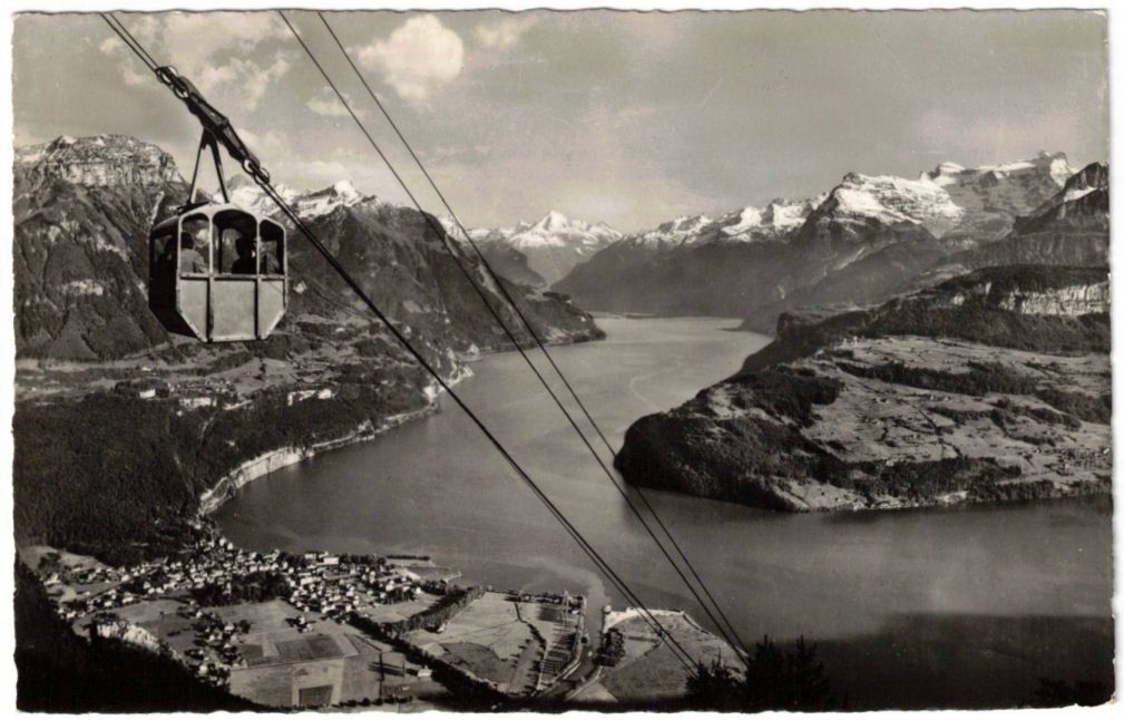 Cartoline postali: Brunnen - Luftseilbahn Urmiberg – Usato da Binningen venduto da Mountainrider