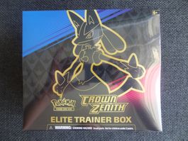 Pokémon Crown Zenith ETB Elite Trainer Box NEU Englisch