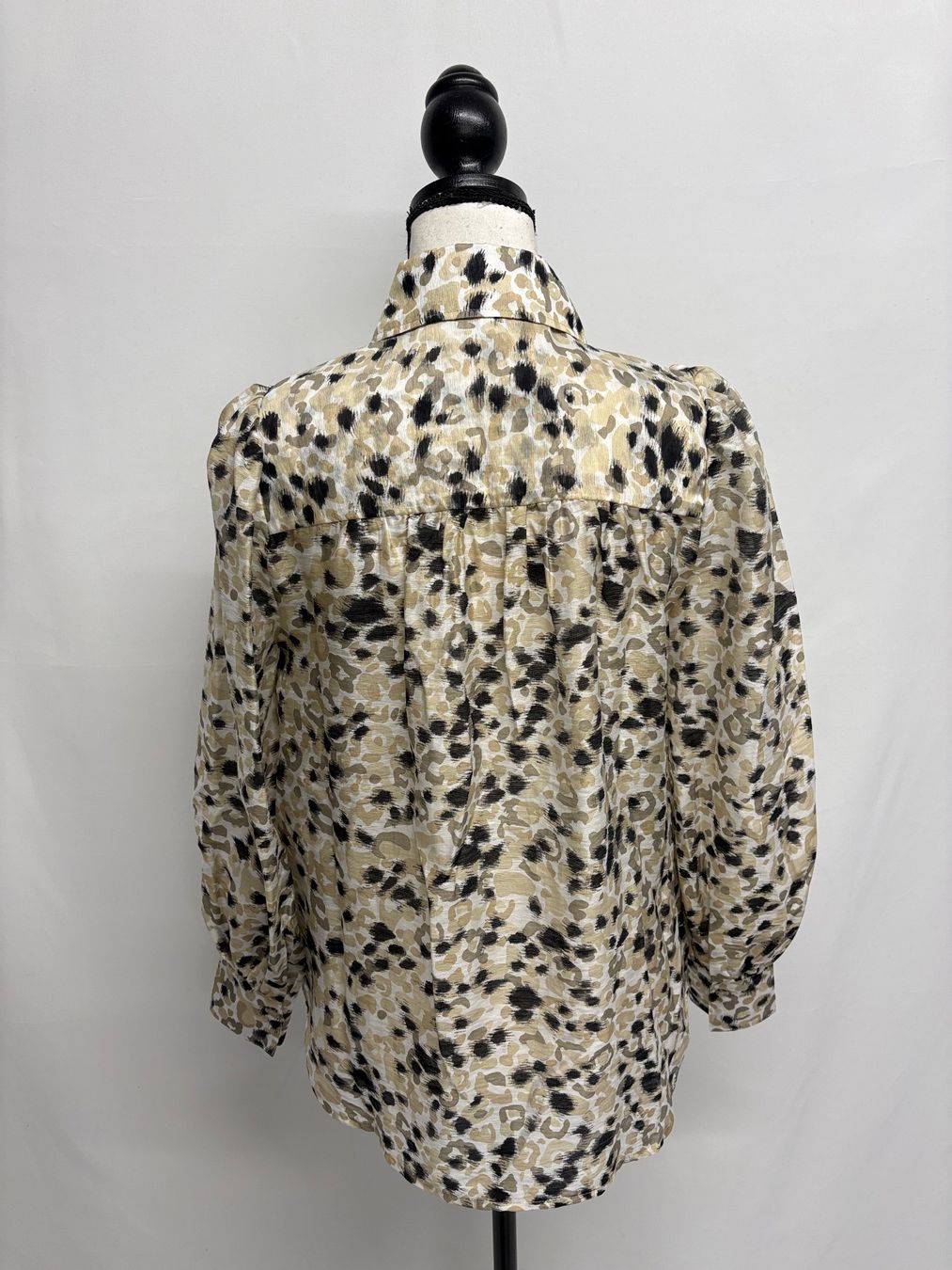 Camicette: Neue Second Female Bluse XS Lyocell gemustert beige – Nuovo e nell'imballaggio originale da Regensdorf venduto da secondchancefashion 4