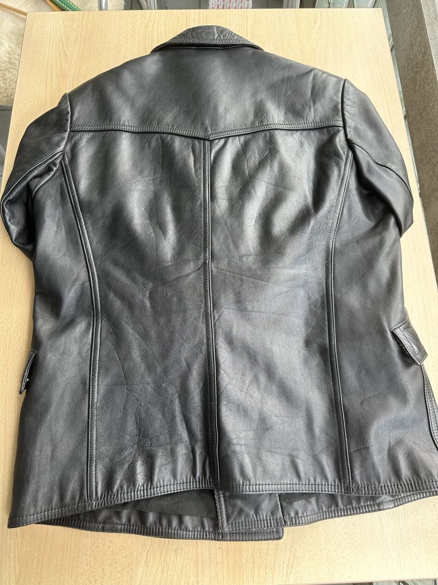 Uniformen: Lederjacke Polizei Grösse 25 schwarz – Gebraucht aus Biel/ Bienne von fusion54 6