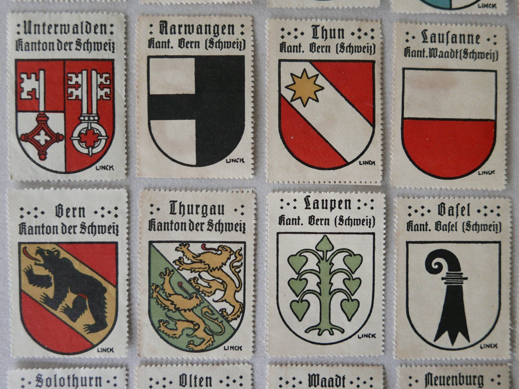 Tutti i francobolli: REKLAMEMARKEN KANTONS- & GEMEINDE-WAPPEN KAFFEE HAG – Usato da Balgach venduto da Zwischenraum 4