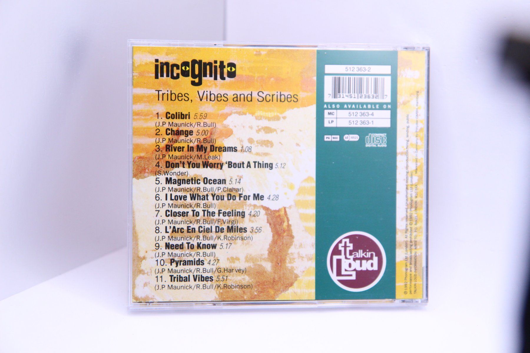 CDs: CD Incognito - Tribes Vibes + Scribes – D'occasion à Ernetschwil par luisvonerni 1