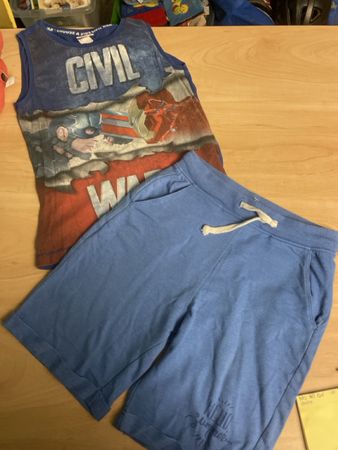 Sommer Set: Top+Shorts sfera Gr. 134/140 Captain America