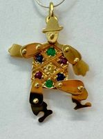 750 Gold Clown-Anhänger beweglich von FRANZ MARFURT / ZH