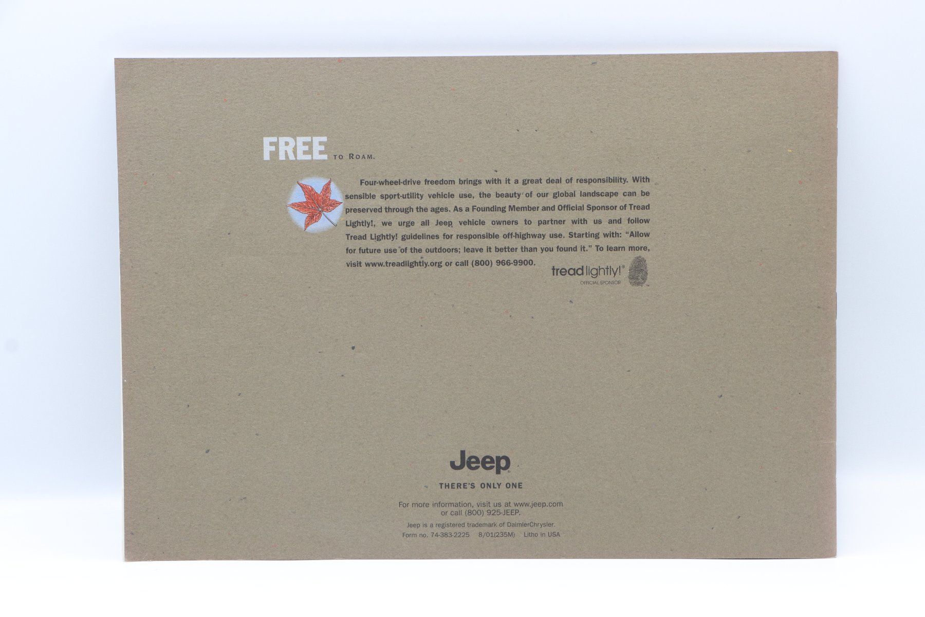 Jeep Documenti: Jeep Wrangler 2001 Prospekt – Usato da Bühl b.Aarberg venduto da Collectorpassions 1