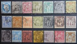 Frankreich ex. Kat. 51-85 gest. 1871/1900 Kat. 221 Euro