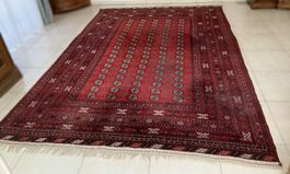 Orientteppich Afghan Buchara handgekn. 355x250 UdSSR-Siegel
