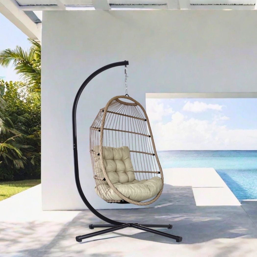 Poltrone pensili da giardino: Hängesessel Jamie Ivory Sand – Nuovo e nell'imballaggio originale da Ermatingen venduto da MyHappyHome 3