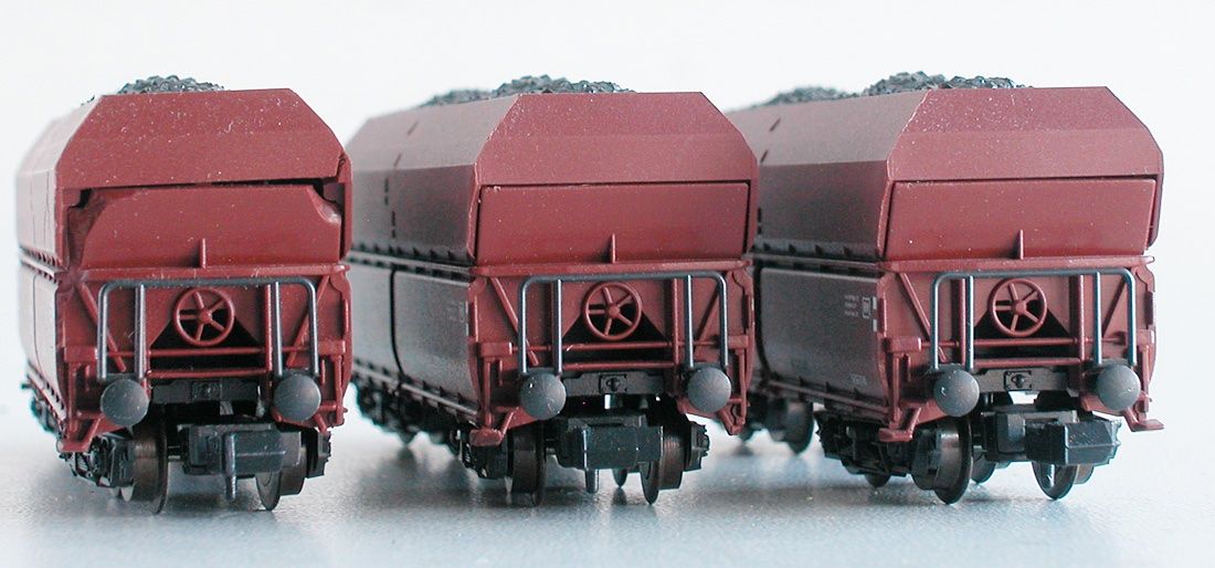 Roco Modellini di ferrovie: Roco 3 Grossgüterwagen der DB Spur N – Usato da Oberwil BL venduto da Klang 4