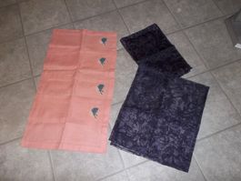 4 Tischset mit Vogelmotiv & Läufer