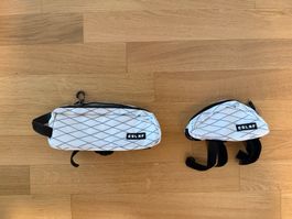 Gravel Oberrohrtaschen neu weiss/schwarz