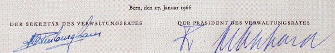 Dokumente: Fireka AG Bern - 1966 – Gebraucht aus Solothurn von Sgasche 1