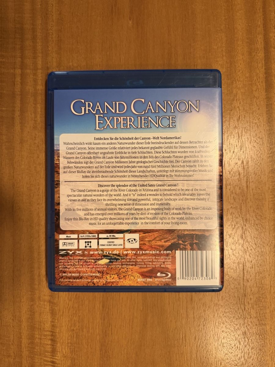 Tutti i DVDs: Grand Canyon Experience Blu Ray – Usato da Solothurn venduto da Luckyytee 1