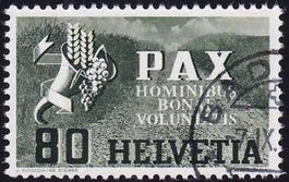 1945: 80Rp. PAX SBK-Nr. 269, gest. von BADEN, fehlerfrei