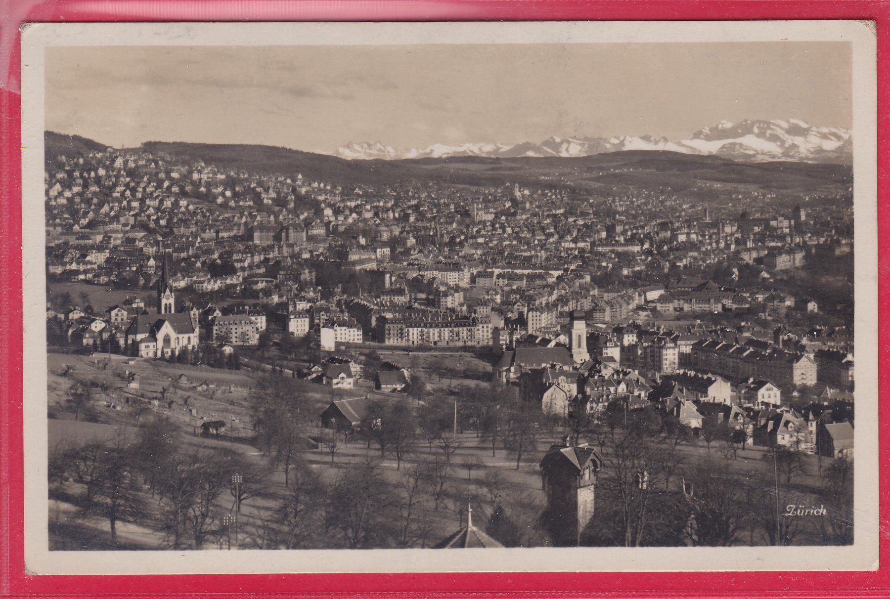 Cartoline postali: ZÜRICH, 21.1.1930 – Usato da Oberrieden venduto da Gebirgsstelze