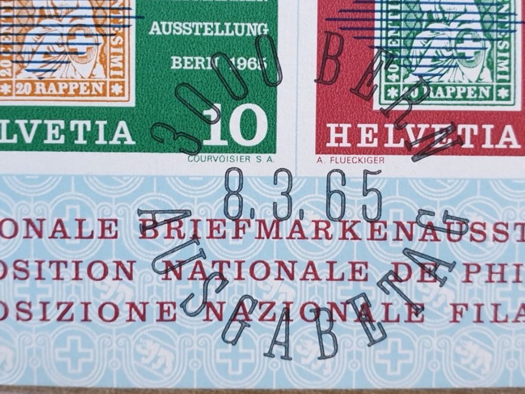 Tutti i francobolli: (393) NABRA 1965 BERN – Usato da Schwarzhäusern venduto da Inot3 2
