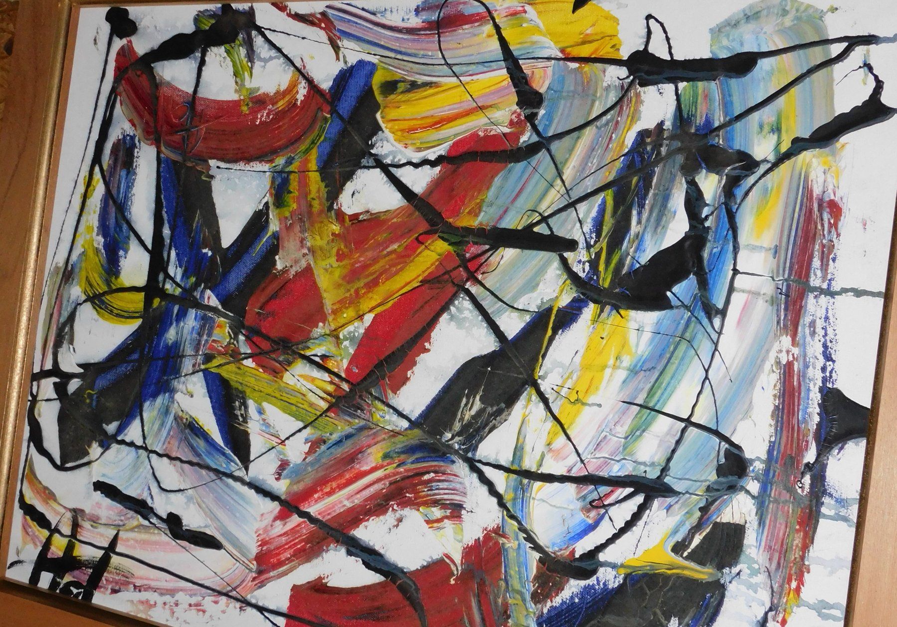 Dipinti: Kunst Gemälde abstracktes Gemälde AD Monogram – Usato da Sursee venduto da 76