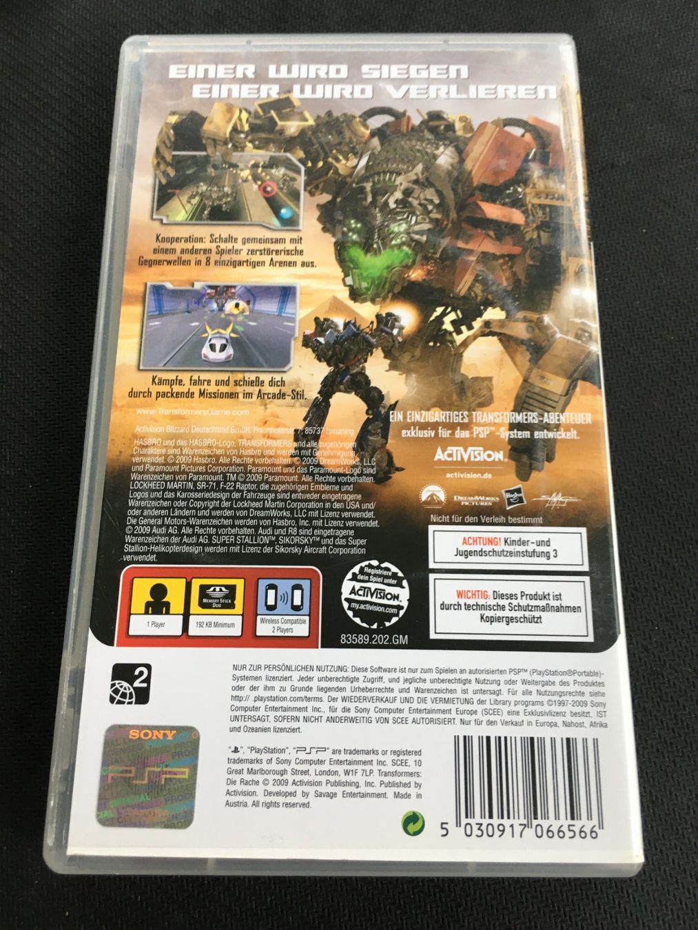 Sony Giochi: Transformers die Rache - PSP – Usato da St.Gallen venduto da Punktchen01 1