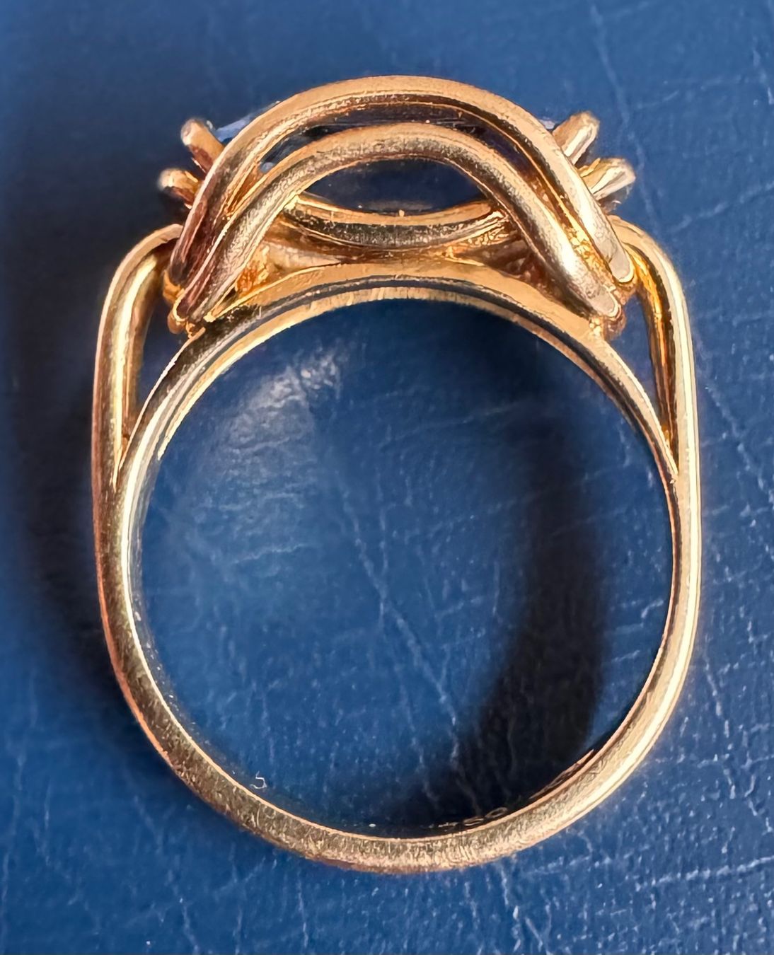 Anelli: 750-er Gold Ring mit blauem Stein – Usato da Ebikon venduto da Dmasterx 2