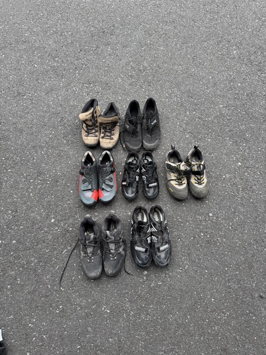 Herrenschuhe: 7 paar MTB Schuhe – Gebraucht aus Lauterbrunnen von Imboden-Bike
