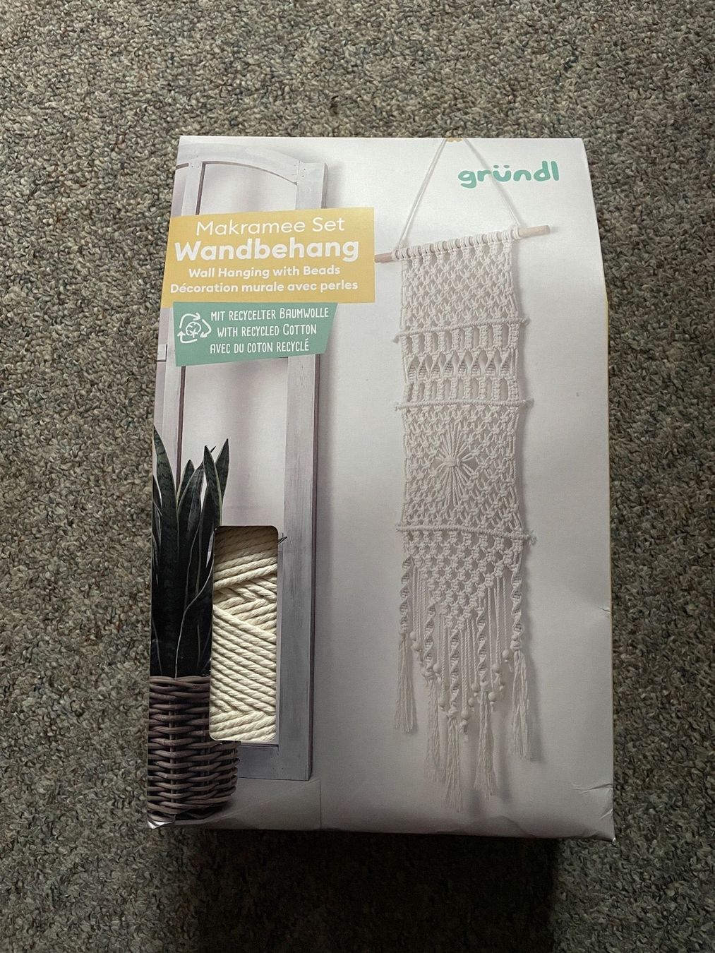 Kit bricolage: Wandbehang set makrame bastelset macrame – Nuovo (secondo la descrizione) da Buchs SG venduto da Billikatze5