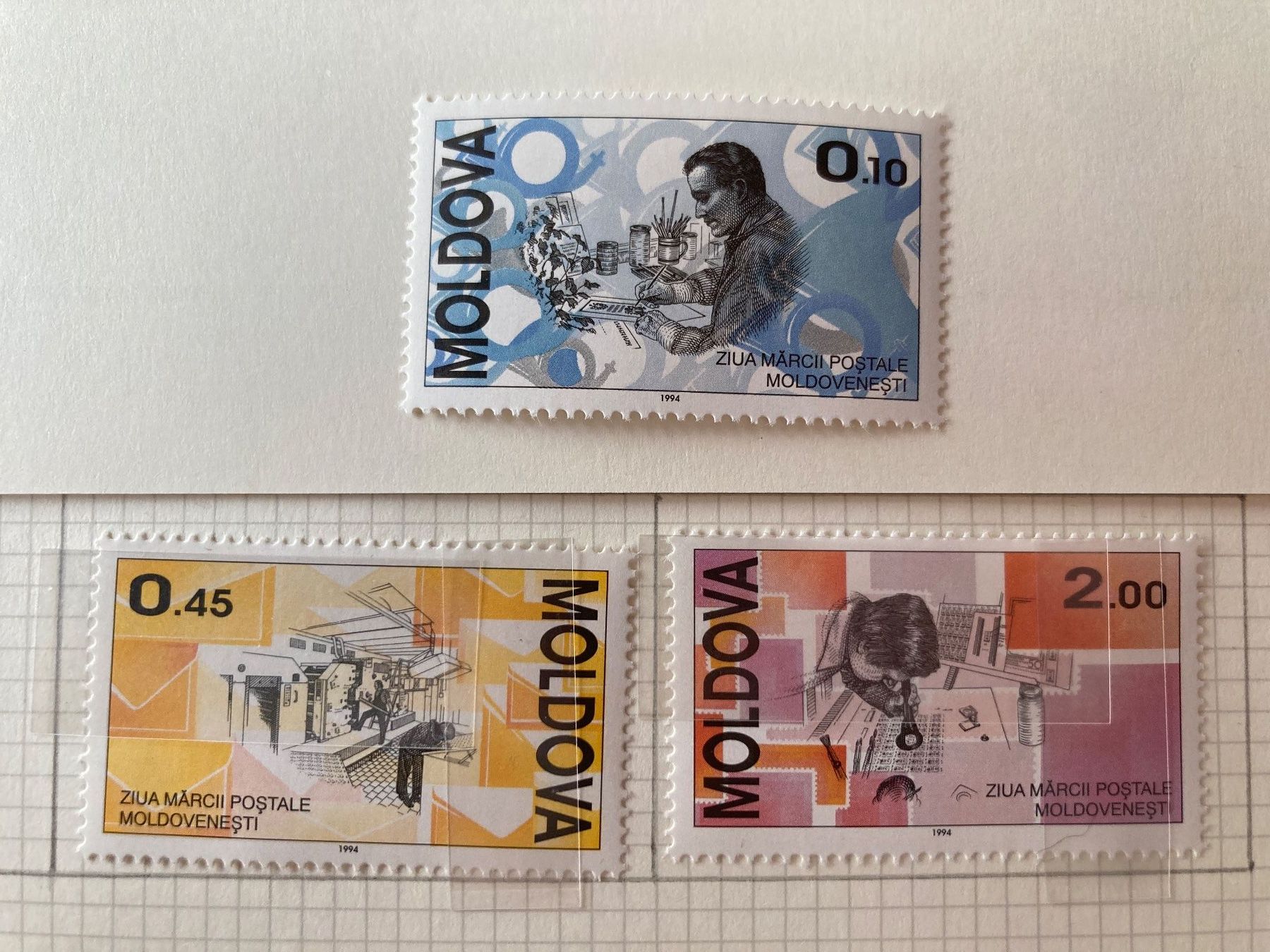 Tutti i francobolli: Republik Moldau 1994 TAG DER BRIEFMARKE – Nuovo (secondo la descrizione) da Erlach venduto da Minka123