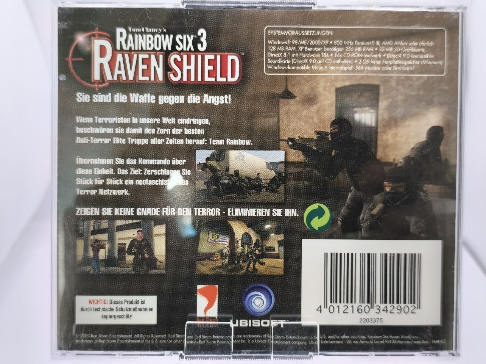 Microsoft Jeux: Rainbow Six 3 Raven Shield PC CD-ROM - Jeu Vintage!  – D'occasion à Conthey par Th3gr4yf0x 1