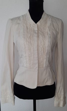 Marc Cain Sommer Jacke, Top Zustand, Creme, Grösse N2 / 36