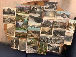 28 gelaufene Ansichtskarten Bern und Umgebung ab 1907