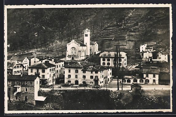 Cartoline postali: AK Campocologno, Ortschaft mit Kirche – Usato da Berlin venduto da bartko-reher