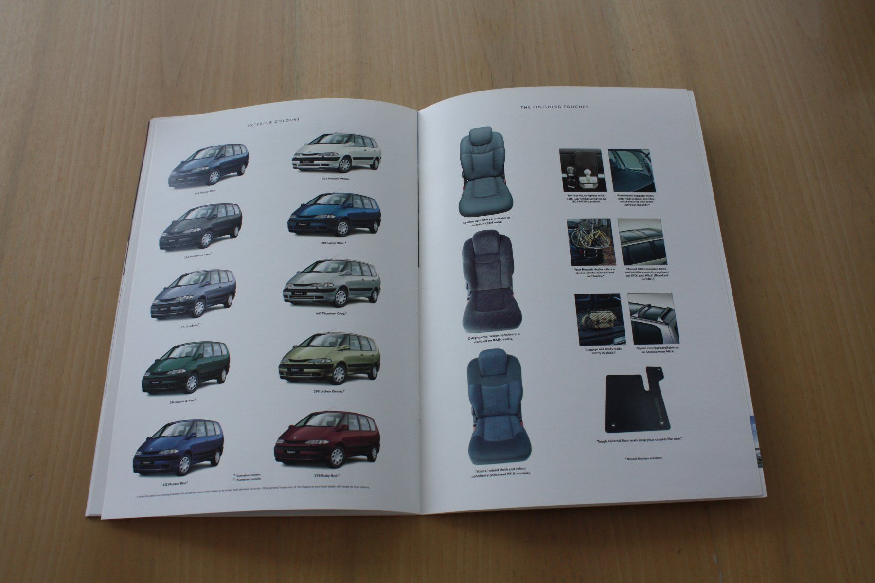 Renault Documenti: Renault Espace - Original Prospekt - 3/1999 – Usato da Wikon venduto da erwin400 9