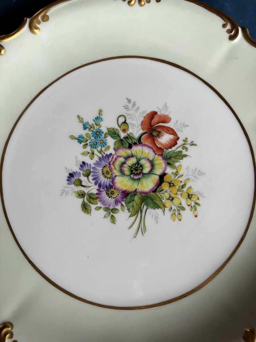 Ciotole: M. Marr - Gebäckschale mit Blumendecor – Usato da Dornach venduto da Rosengarten 3