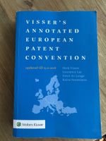Vissier‘s Annotated European Patent Convention