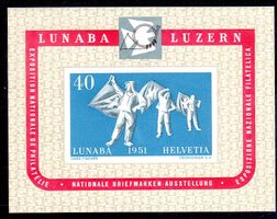 LUNABA-BLOCK LUZERN 1951 ** POSTFRISCH ** - EV49