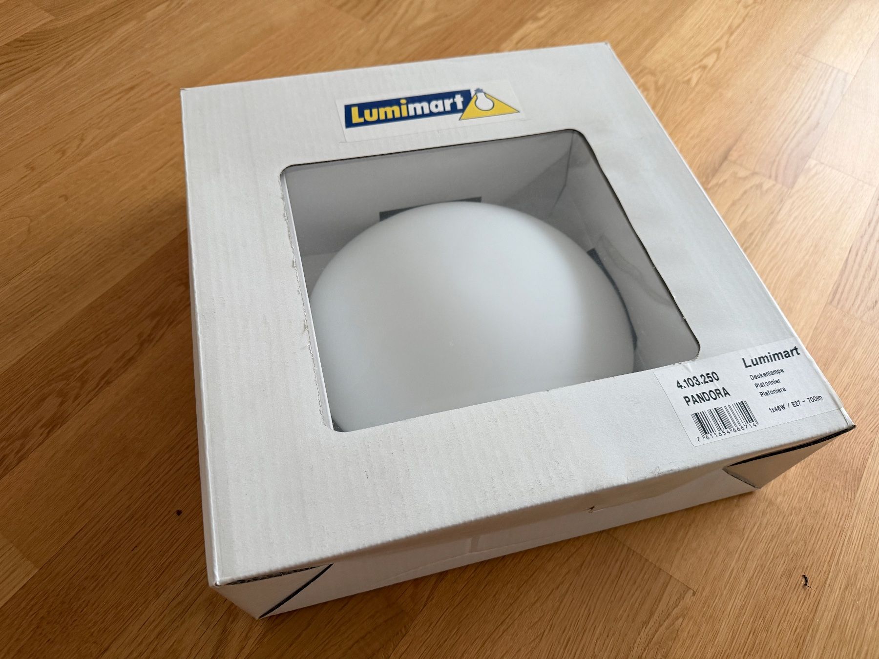 Lampadari & plafoniere: Top Deckenlampe / Deckenleuchte "Pandora", weiss – Nuovo e nell'imballaggio originale da Wollerau venduto da Binom01 5
