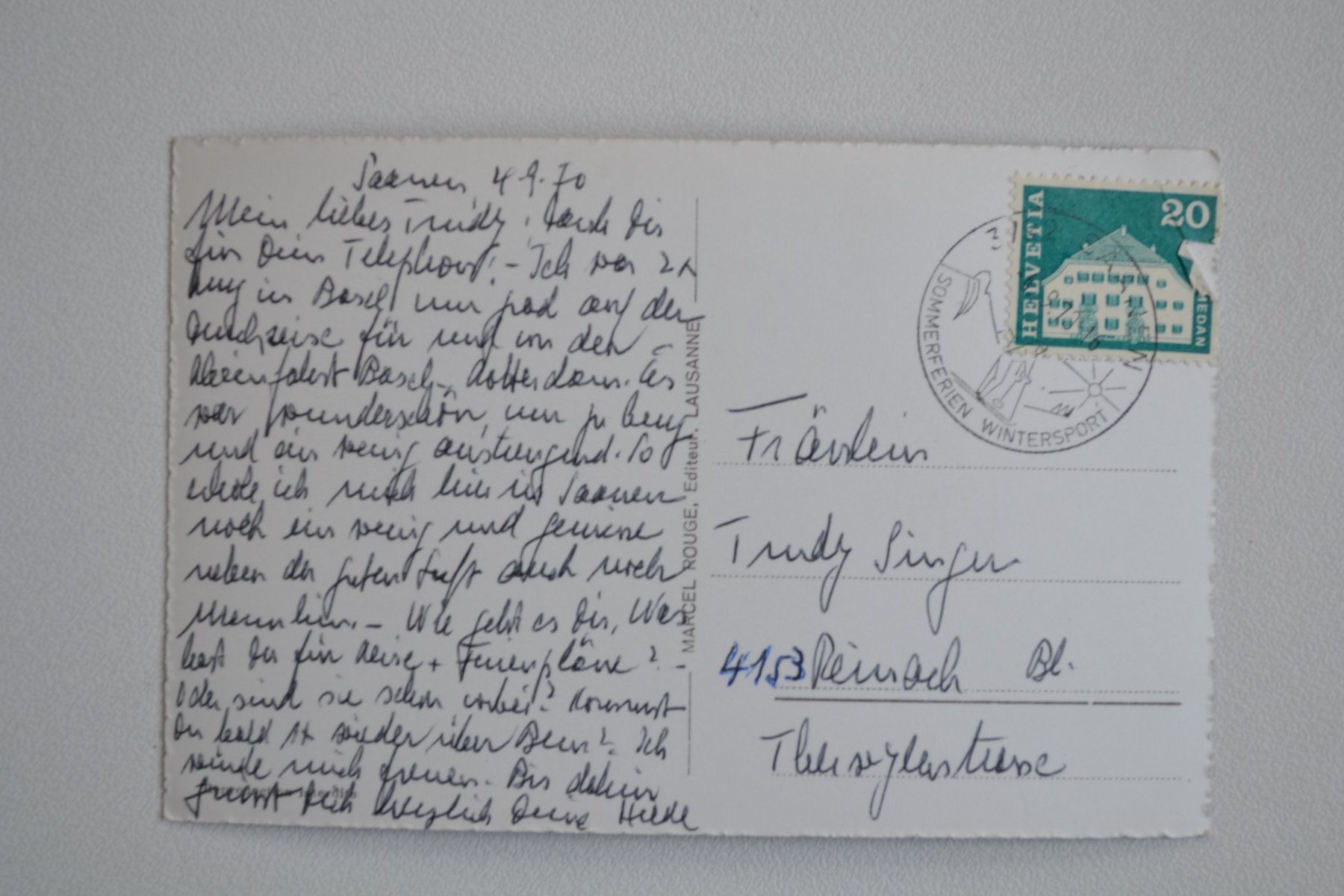 Cartoline postali: AK Saanen und Gstaad BE – Usato da Beinwil am See venduto da kajak55 1