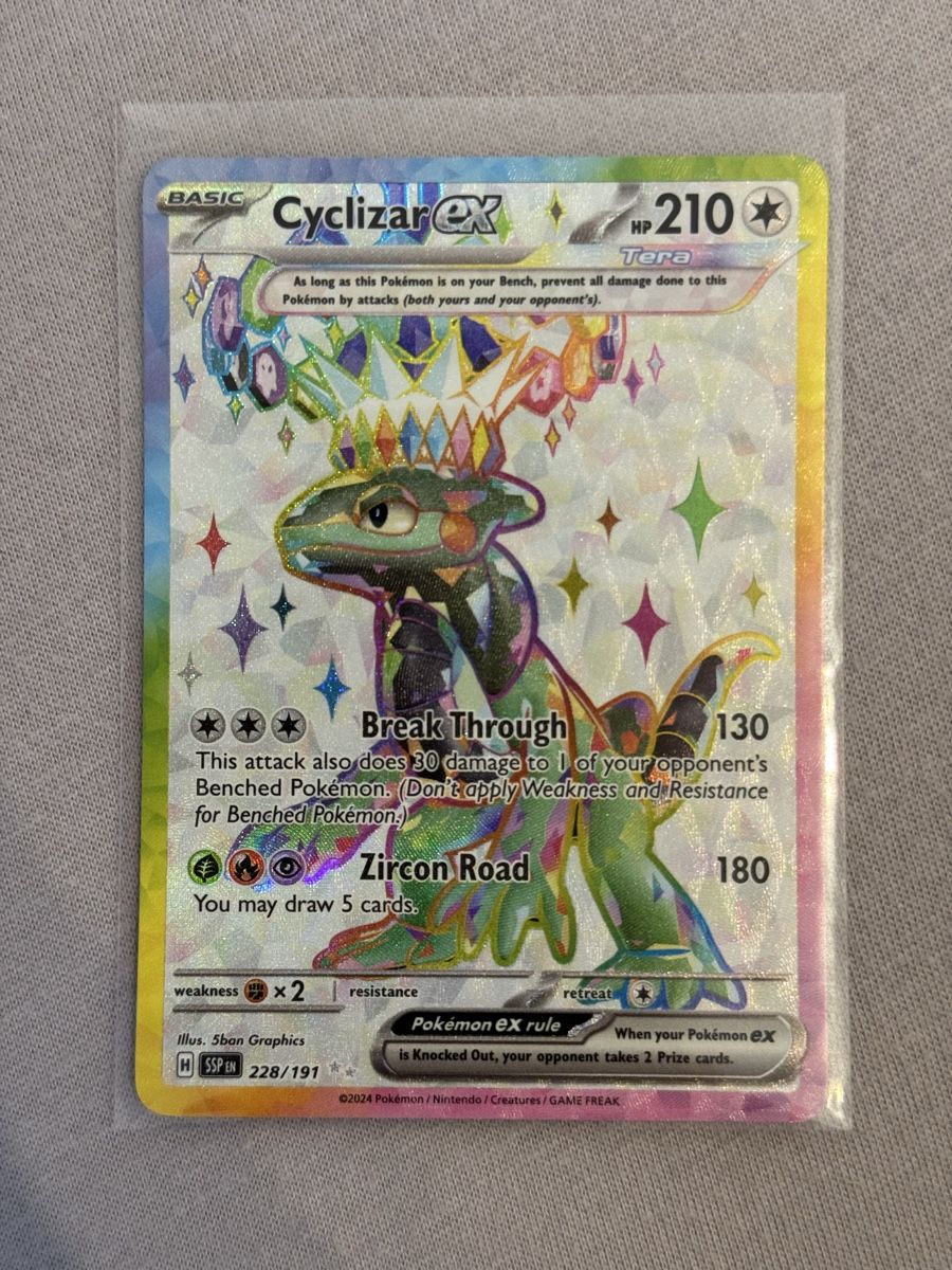 Pokémon Sammelbilder & Trading cards: Pokémon Cyclizar ex 228/191 Surging Sparks – Neu (gemäss Beschreibung) aus St. Gallen von Xbylucas