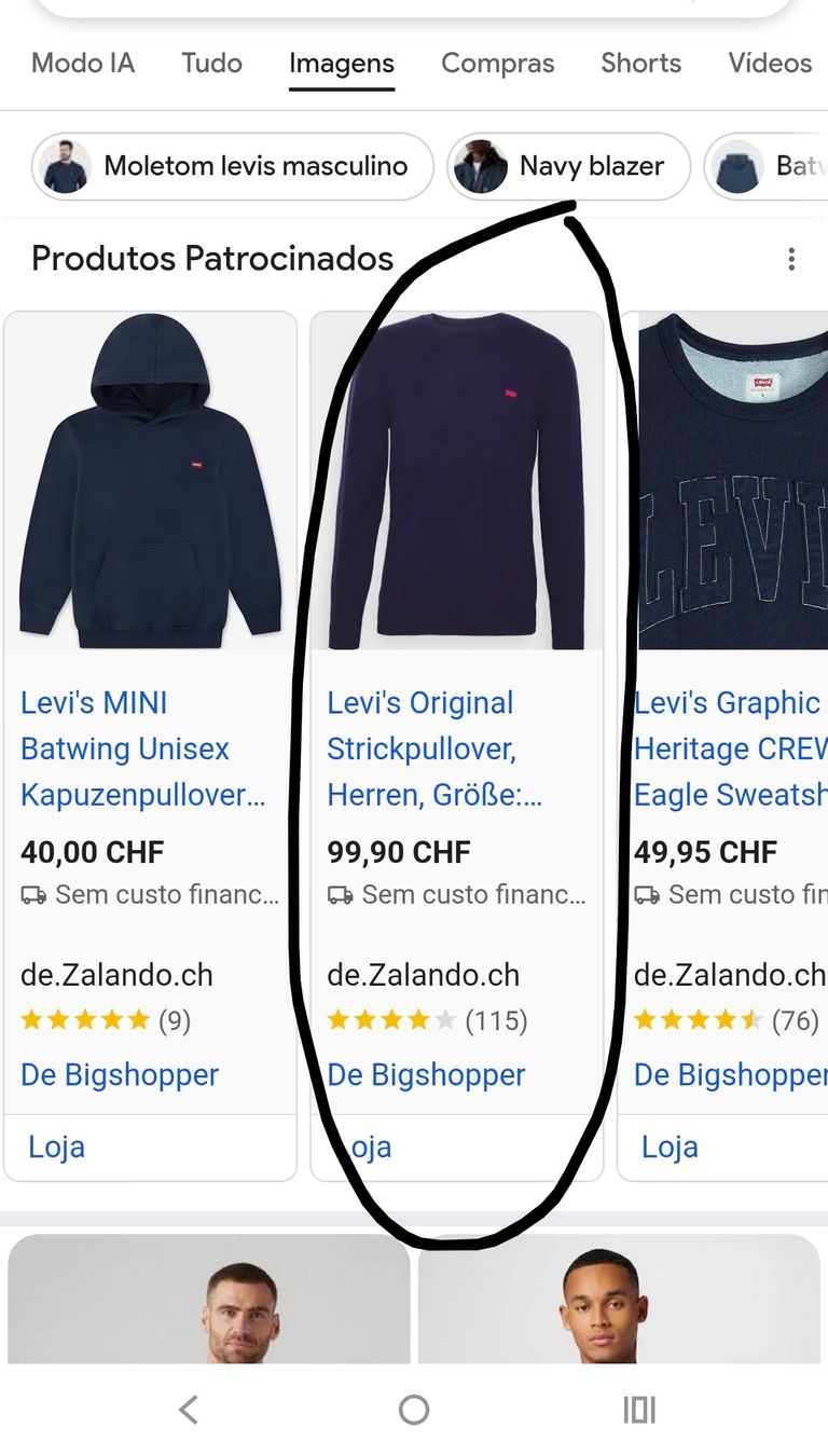 Levi's Pulls & Sweat-shirts:  Levi's Pullover blau – Neuf (Voir description) à Tägerig par mig_lrs5 1