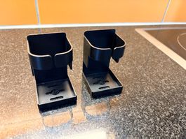Lot de 2 supports muraux noirs pour brosse à dents