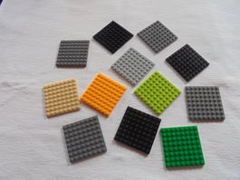 LEGO - 12 - PLÄTTLI - 8 X 8 - NOPPEN