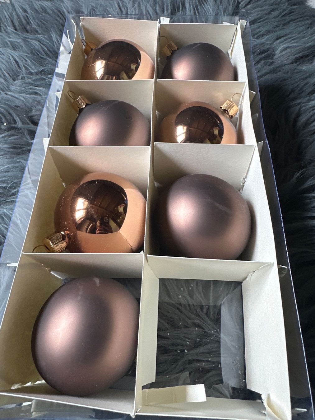 Alle Dekorationen: 7x Weihnachtskugeln Braun glänzend & matt Christbaumschmuck – Neu (gemäss Beschreibung) aus Wangen SZ von Jaay_Sky 1