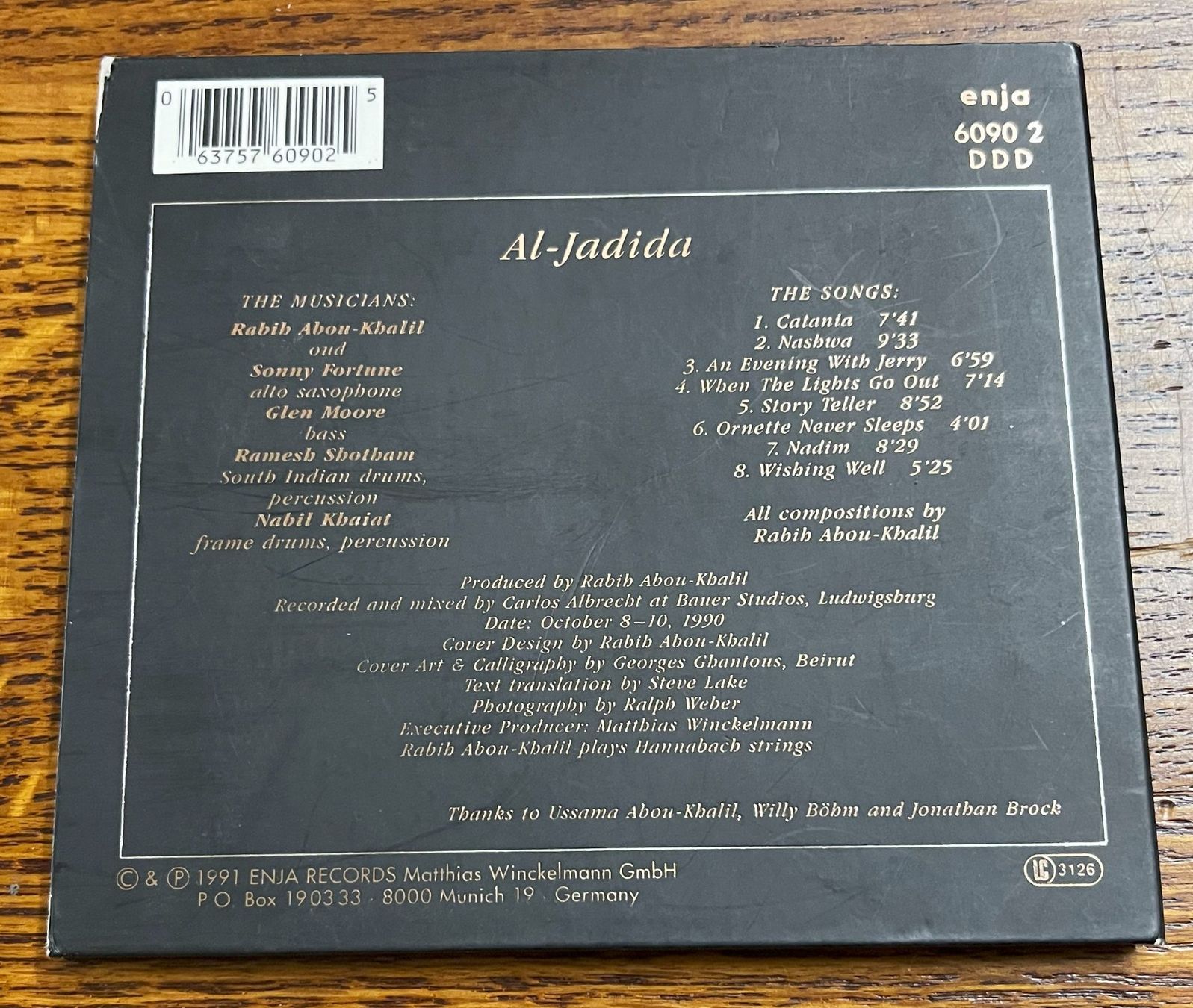 CD: RABIH ABOU-KHALIL - AL-JADIDA - CD – Usato da Oftringen venduto da Vucki 1
