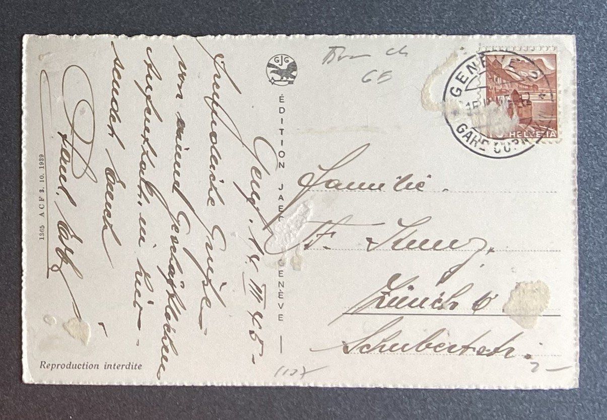 Cartoline postali: AK Genève Place et Gars de Cornavin – Usato da Böckten venduto da Hansi36 1
