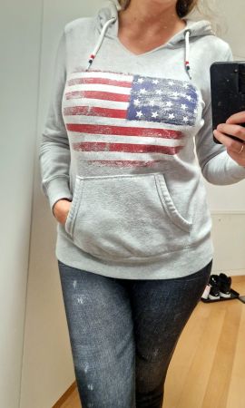 Hoodie, Kaputzenpullover, Pullover, USA, Pulli, Oberteil