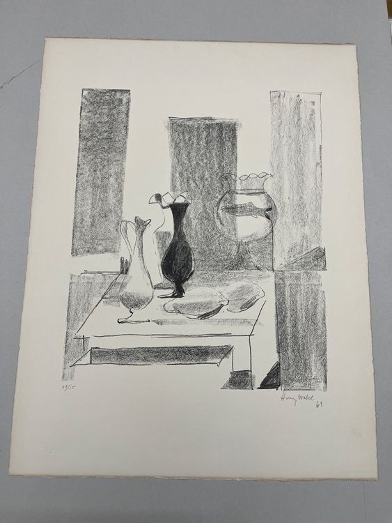 Grafica & Litografie: HENRY WABEL LITHOGRAPHIE SIGNIERT NUMMERIERT – Usato da Gersau venduto da grafik-kunst 1
