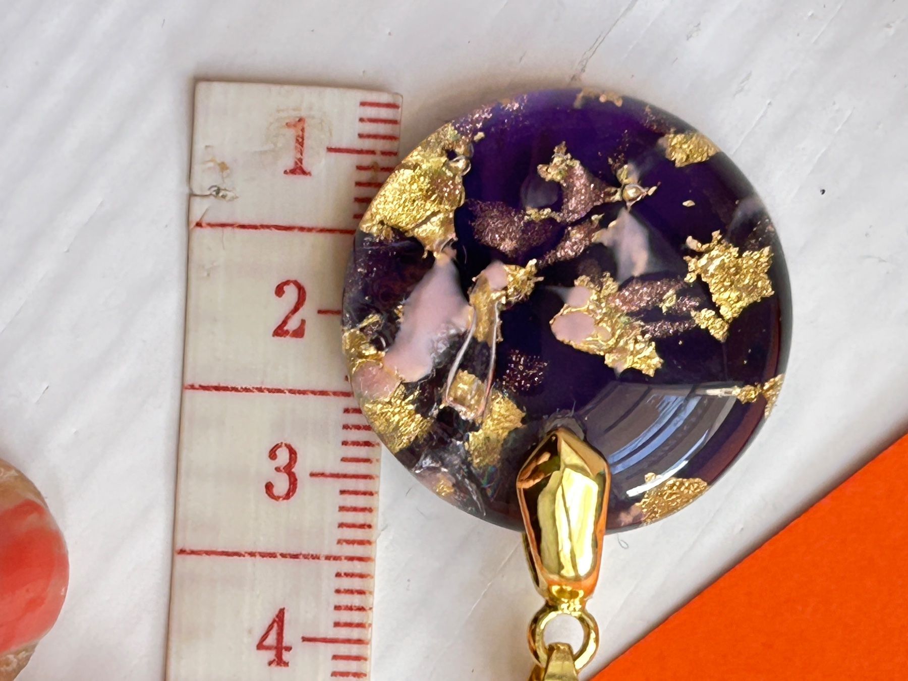Ketten: Kette mit Anhänger violet Unikat Geschenkidee – Gebraucht aus Dittingen von Bijoubelle 9