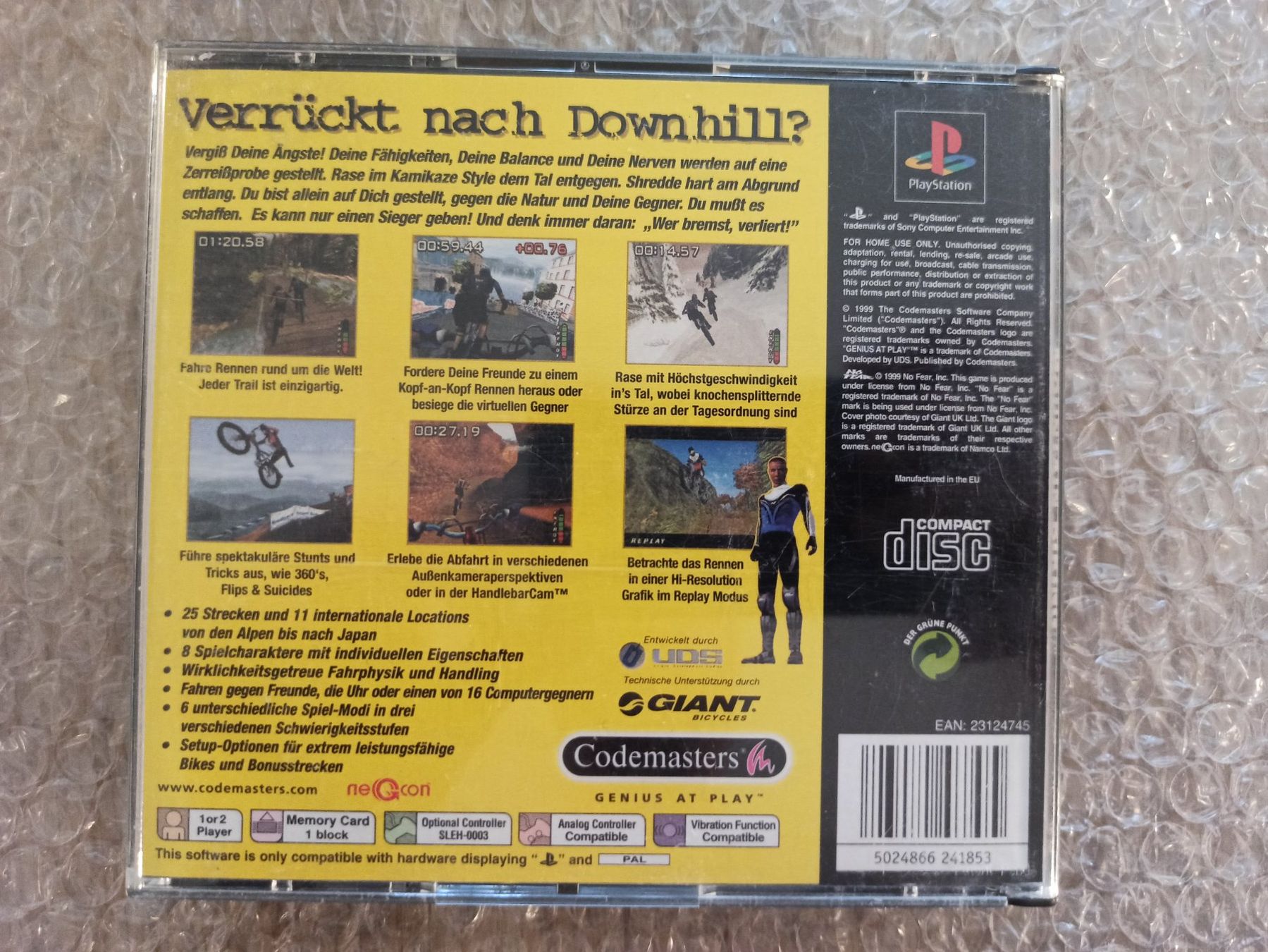 Giochi: No Fear Downhill Mountain Biking PS1 – Usato da Oberweningen venduto da mar_87mx 1