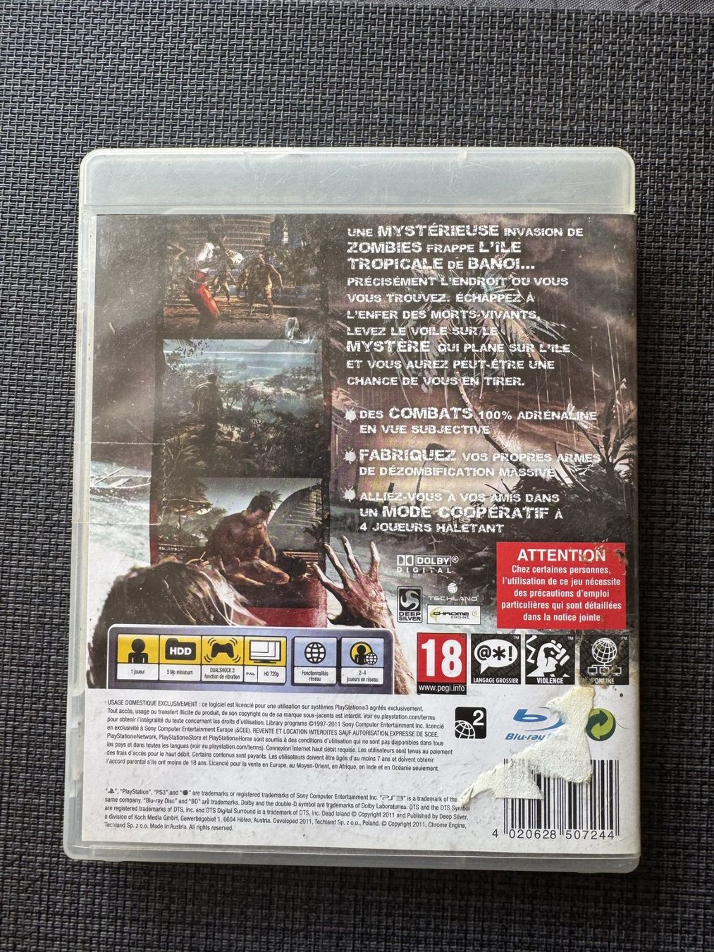 Giochi: Dead Island PS3 PAL FR Deep Silver Techland complet – Usato da L'Orient venduto da dav_8slp 2