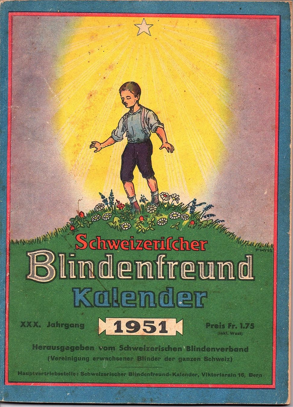 Calendari: Kalender Schweizerischer Blindenfreund – Usato da Mörschwil venduto da aik_x8mc